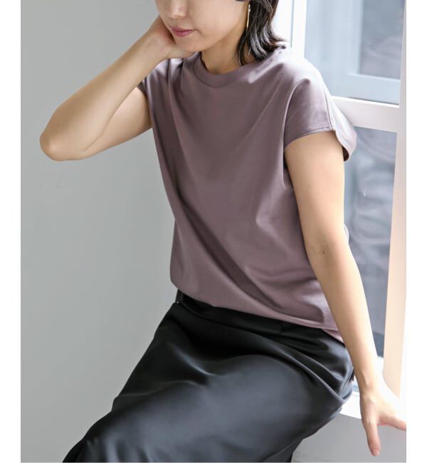  「《追加2》【洗える】接触冷感スムースハイネックプルオーバー」|Tシャツ・カットソー|