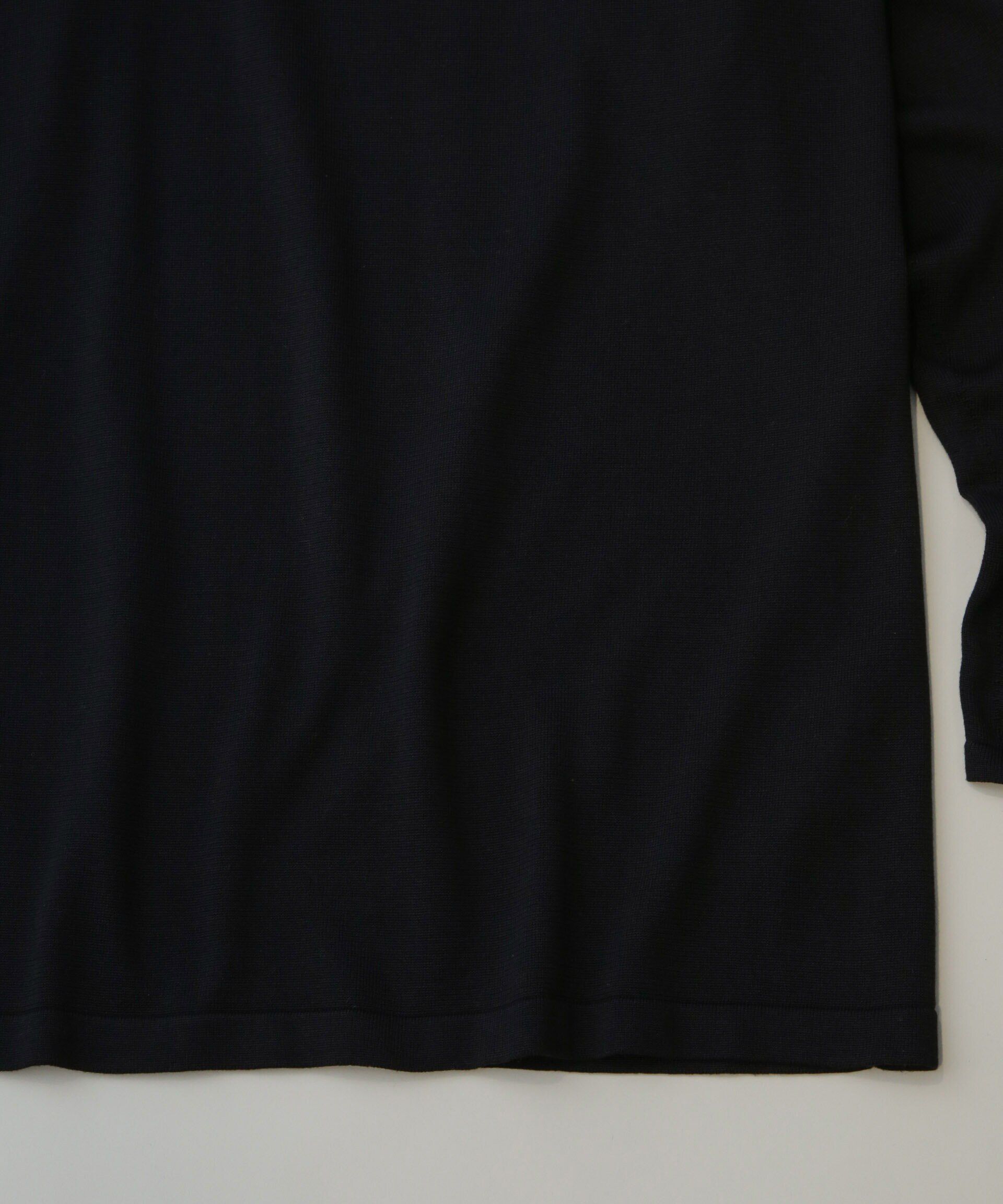 NANO universe「AB.シルクプレーティングリラックスニットTシャツ」|ニット・セーター|