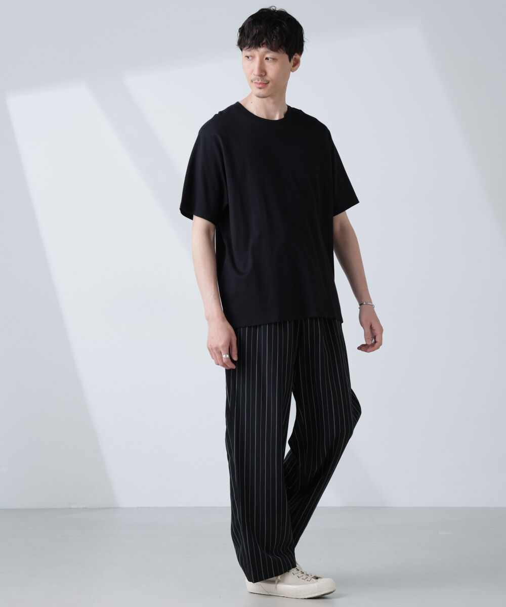 NANO universe「WEB限定/Anti Soaked(R) 汗染み防止 クルーネックレギュラーシルエットTシャツ」|Tシャツ・カットソー|