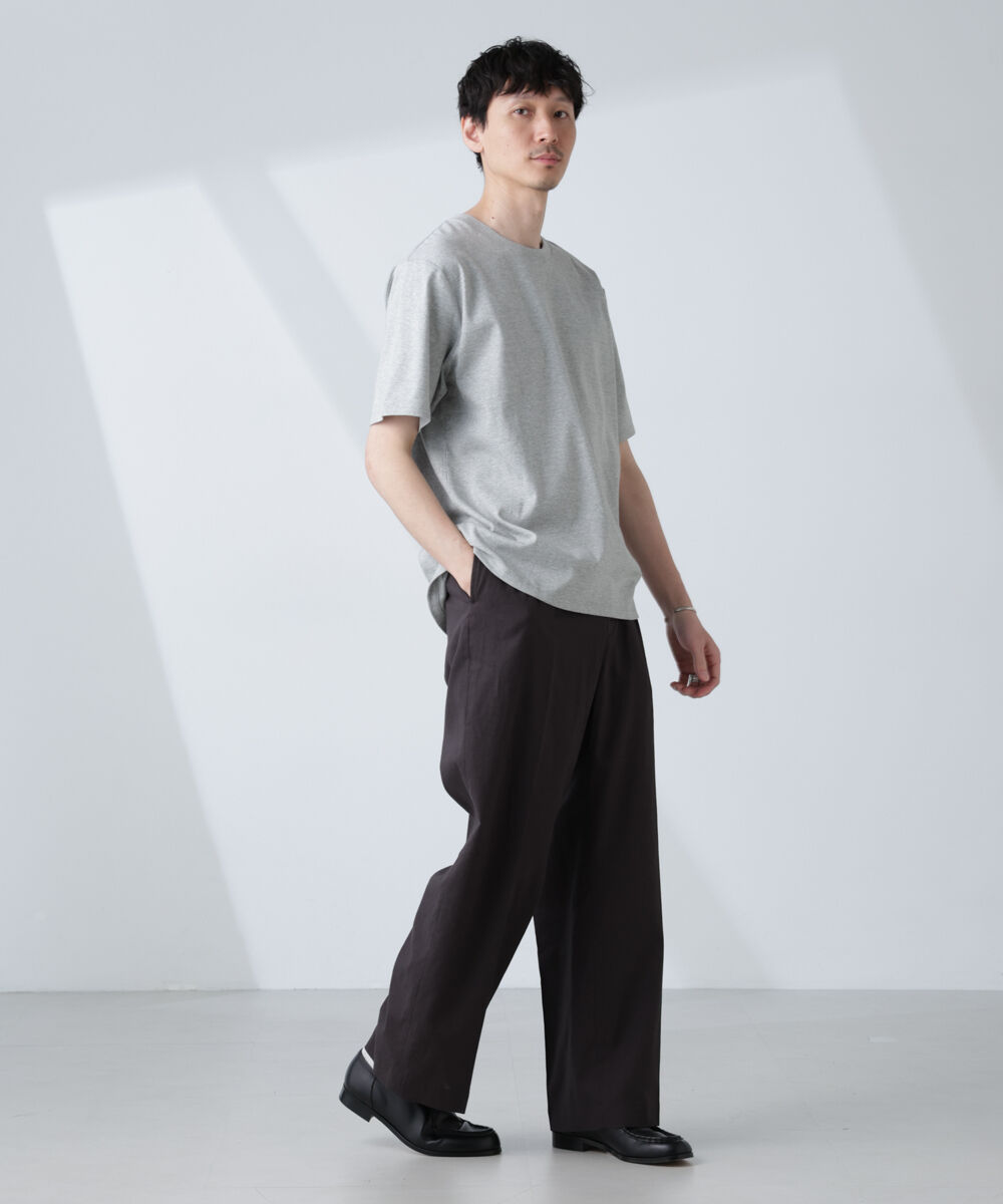 NANO universe「WEB限定/Anti Soaked(R) 汗染み防止 クルーネックレギュラーシルエットTシャツ」|Tシャツ・カットソー|