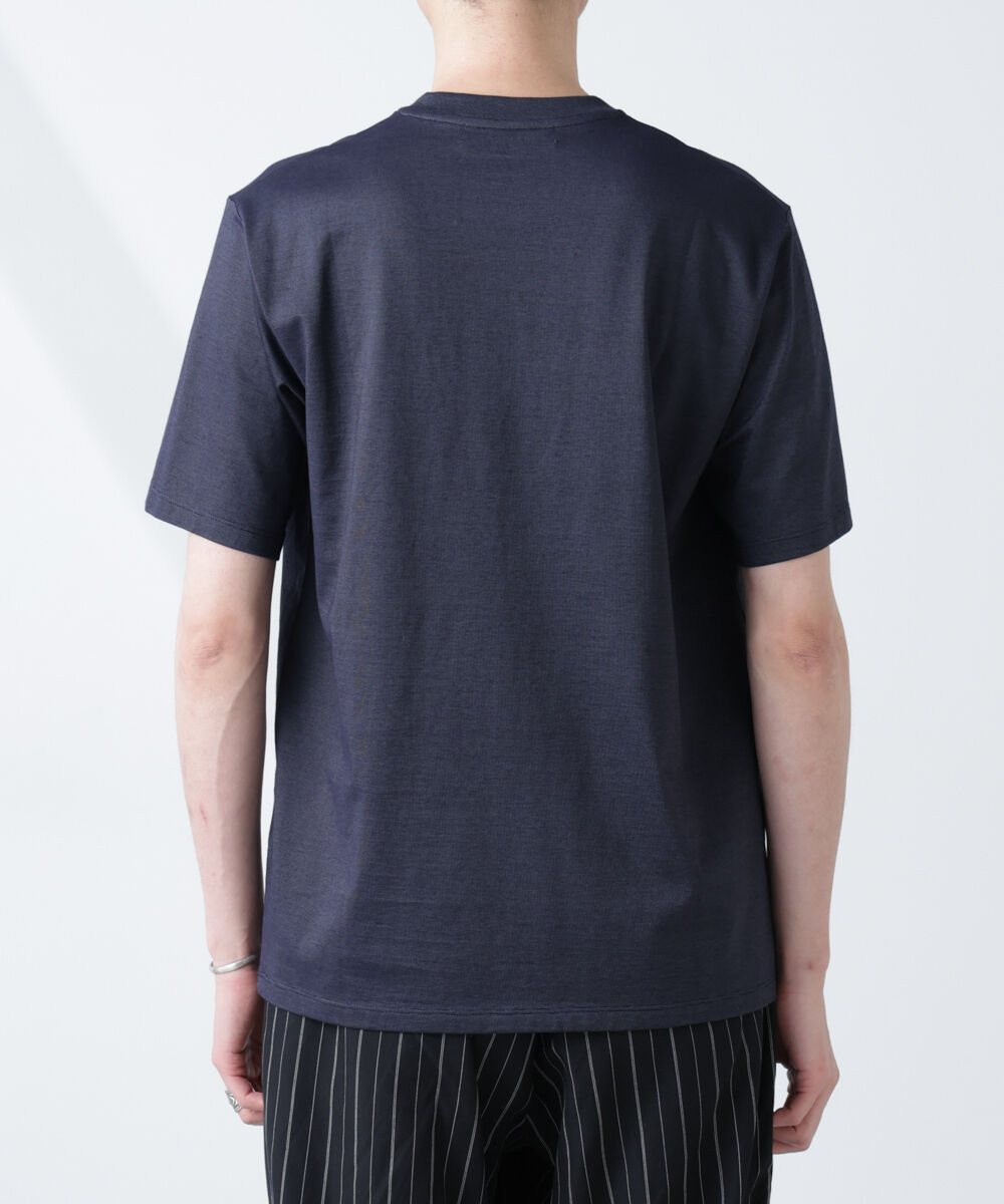 NANO universe「ソラーロライトストレッチヘンリーネックTシャツ（セットアップ可）」|Tシャツ・カットソー|
