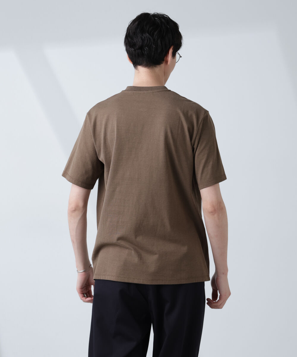 NANO universe「ソラーロライトストレッチヘンリーネックTシャツ（セットアップ可）」|Tシャツ・カットソー|