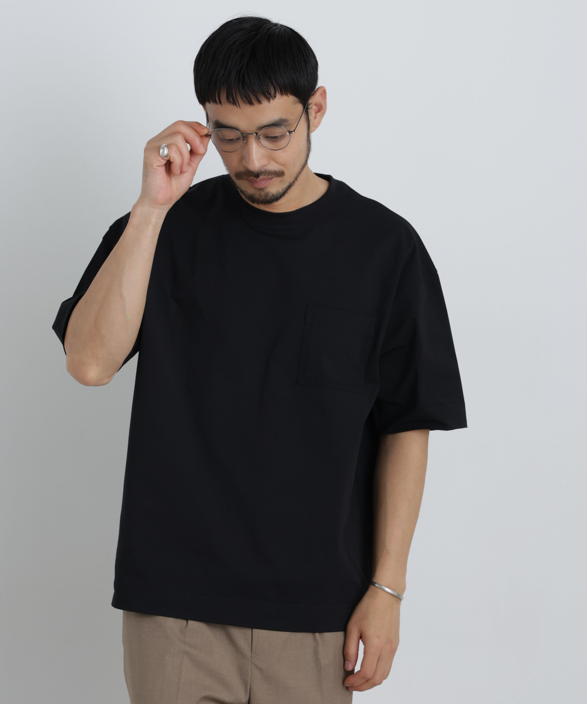 NANO universe「テックポケットTシャツ 半袖」|Tシャツ・カットソー|