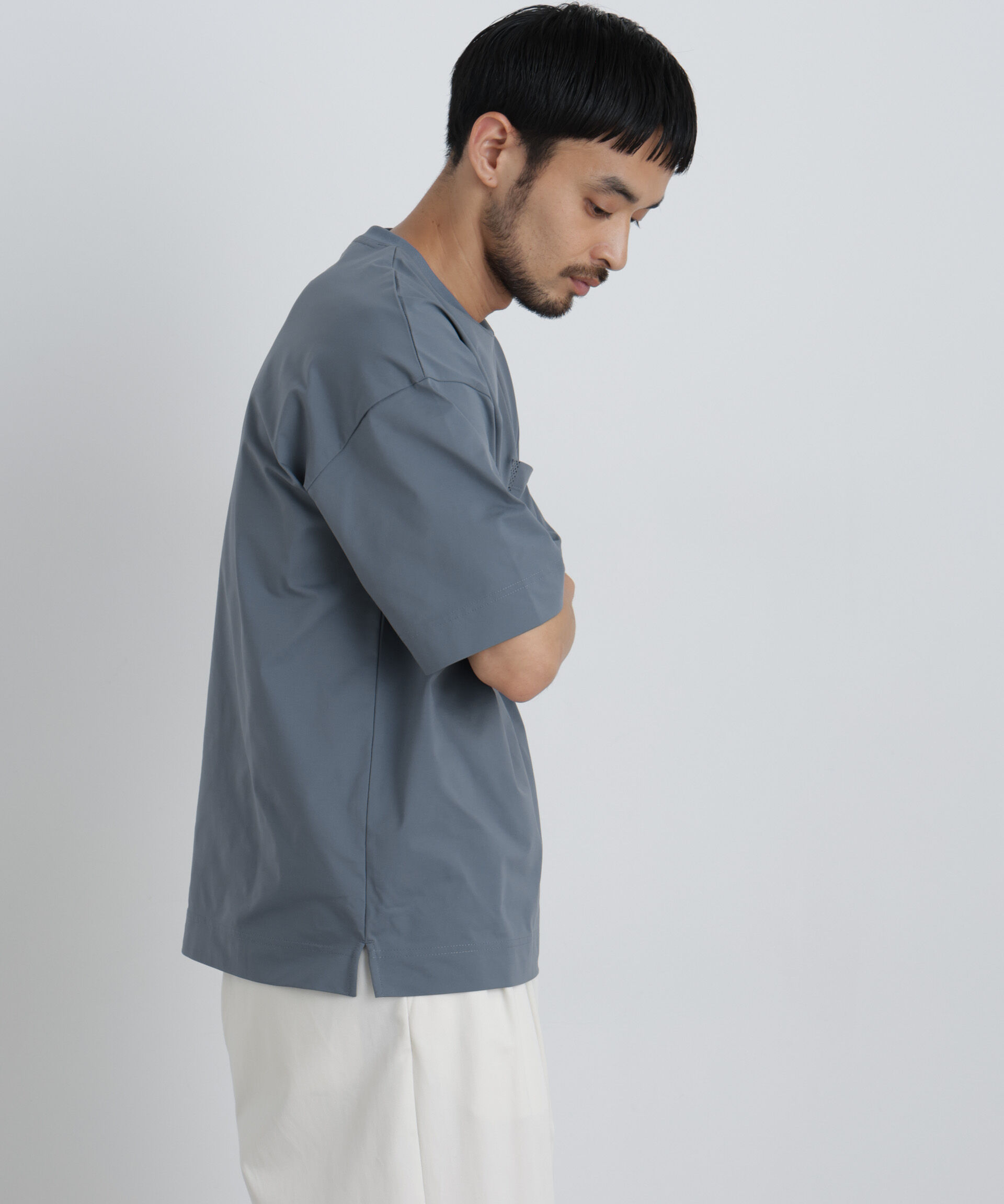 NANO universe「テックポケットTシャツ 半袖」|Tシャツ・カットソー|