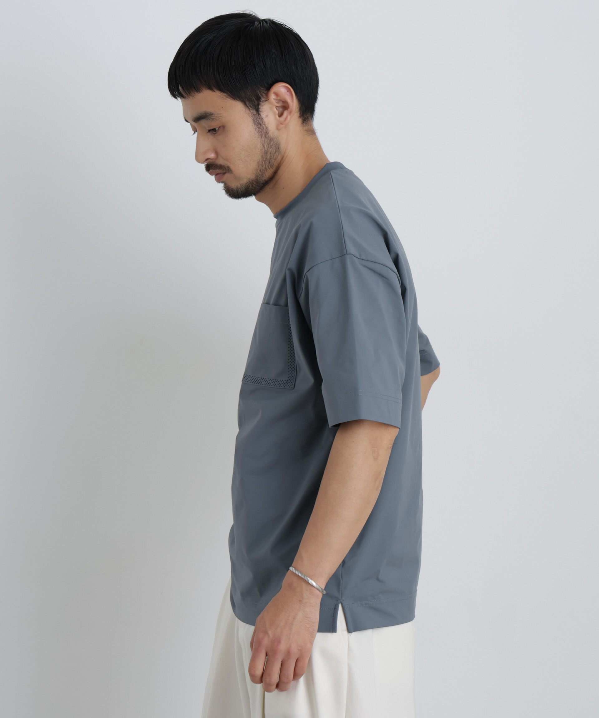 NANO universe「テックポケットTシャツ 半袖」|Tシャツ・カットソー|