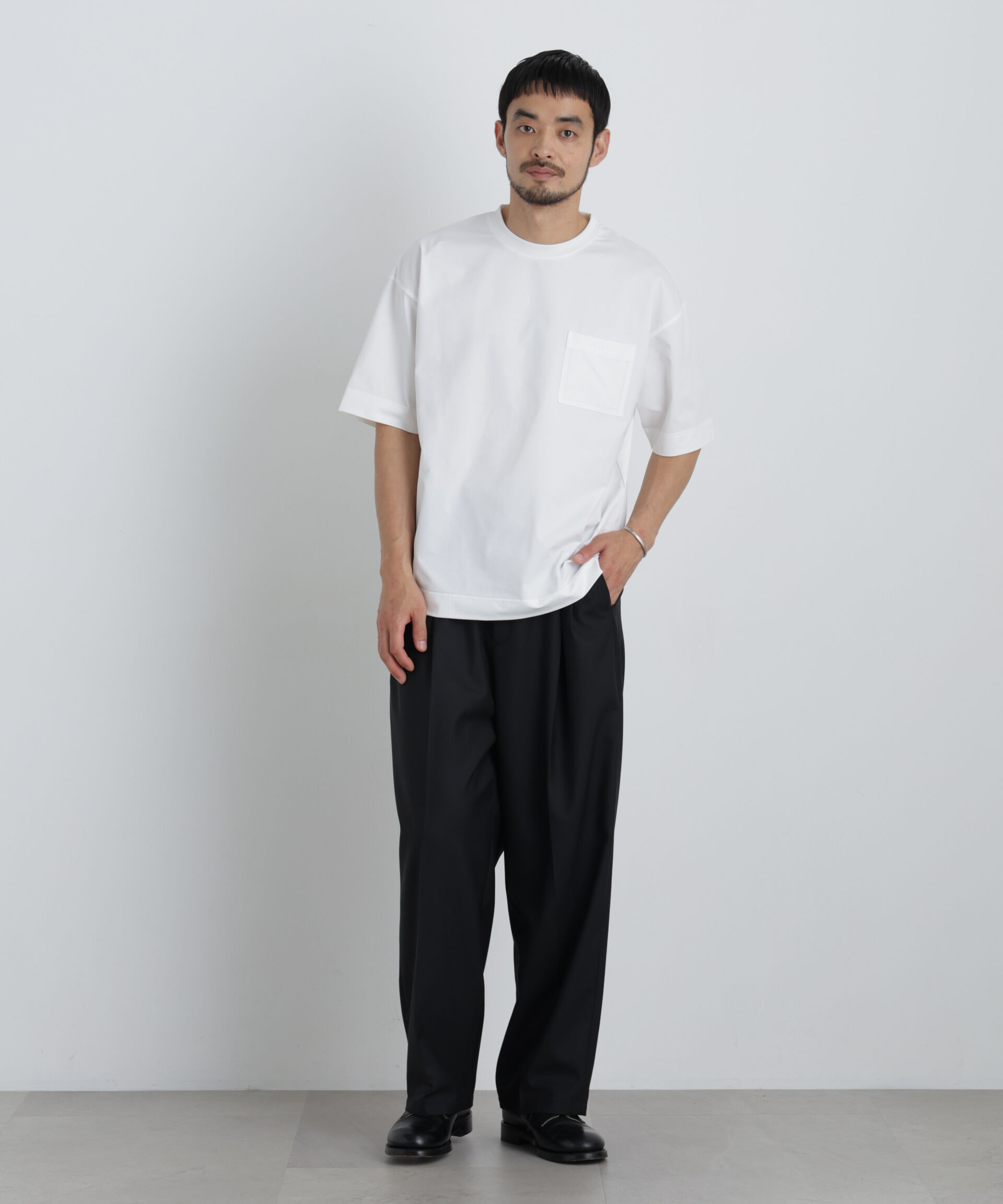 NANO universe「テックポケットTシャツ 半袖」|Tシャツ・カットソー|