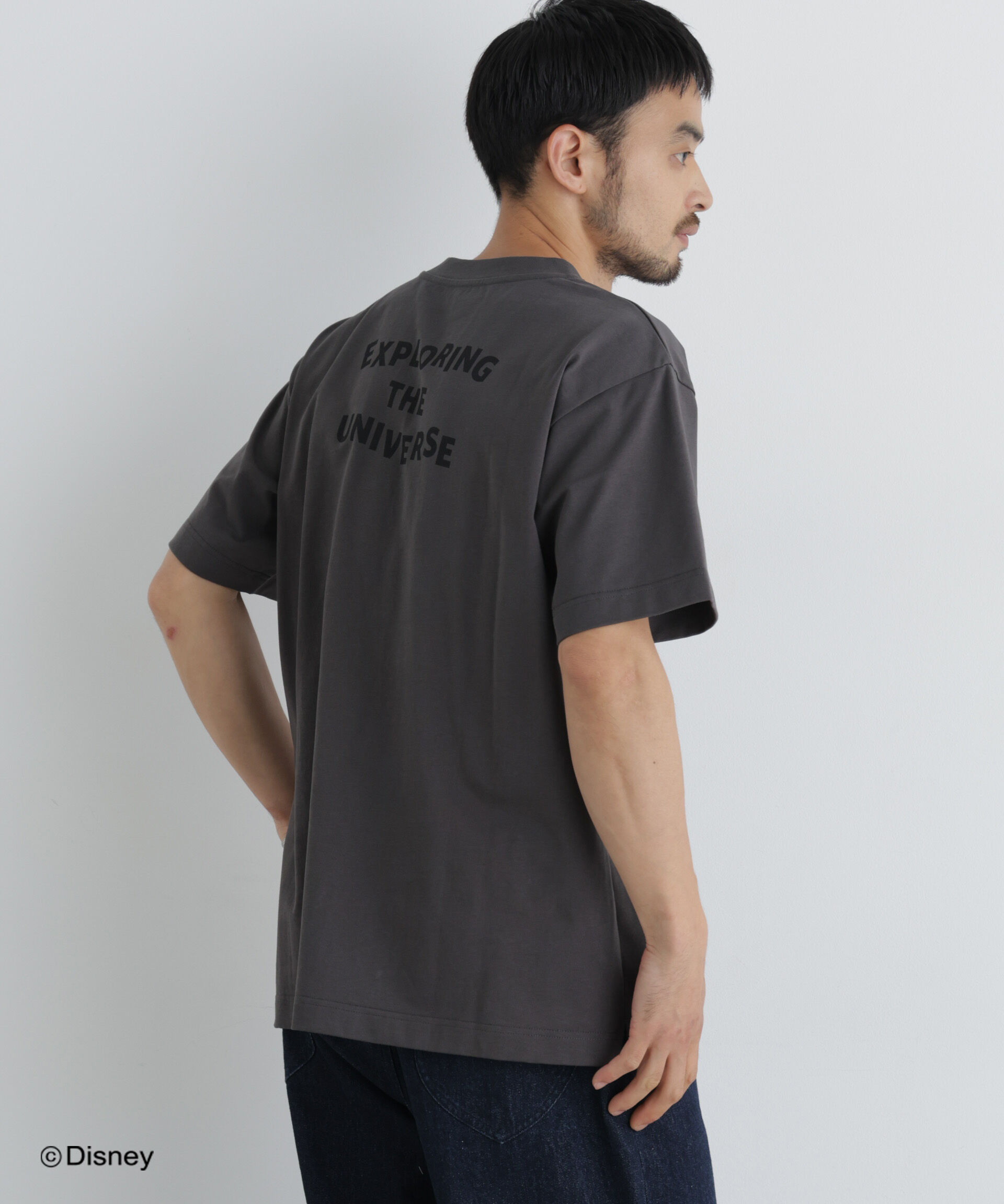 NANO universe「NANO&times;DISNEY ミッキーマウス 刺繍Tシャツ」|Tシャツ・カットソー|