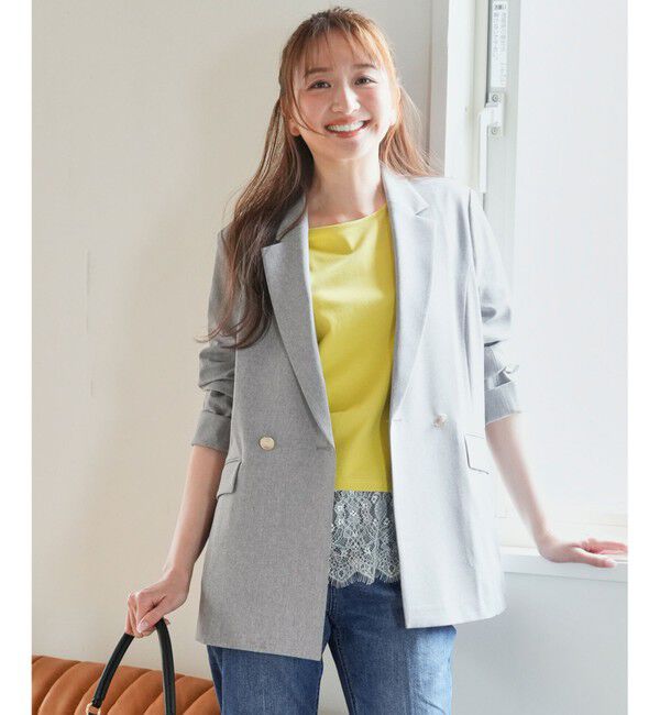 ANY SIS「【CLASSY./BAILA/CanCam掲載】スマートビューティストレッチテーラード ジャケット」|テーラードジャケット|