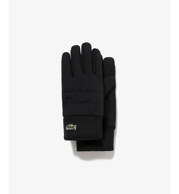 LACOSTE「ナイロン&times;ダンボールニットコンビグローブ」|手袋|