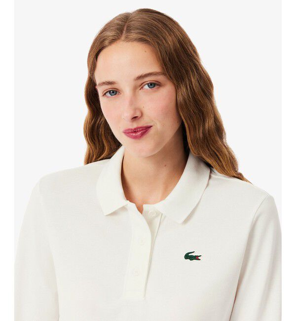 LACOSTE「ヒートレギュレーション＆UVカット鹿の子ゴルフポロシャツ」|ポロシャツ|