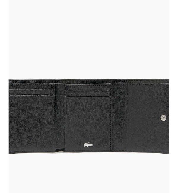 LACOSTE「エンボスレザー3つ折りウォレット」|財布|