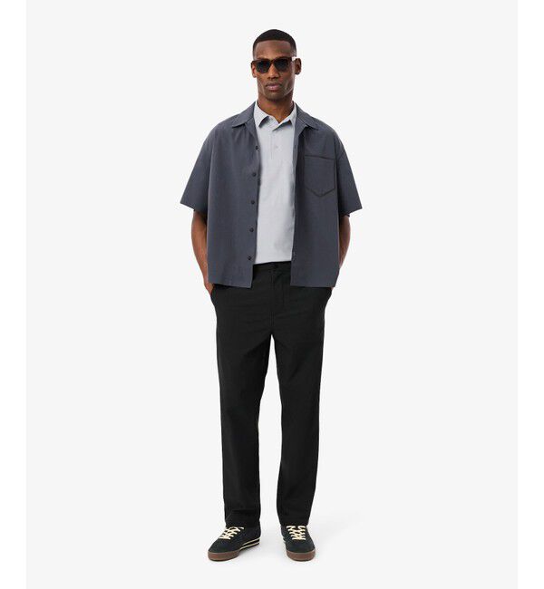 LACOSTE「UPF50+ UVカット ミニマルテックポロシャツ」|ポロシャツ|