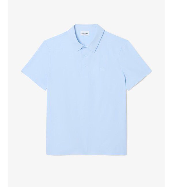 LACOSTE「UPF50+ UVカット ミニマルテックポロシャツ」|ポロシャツ|ライトブルー