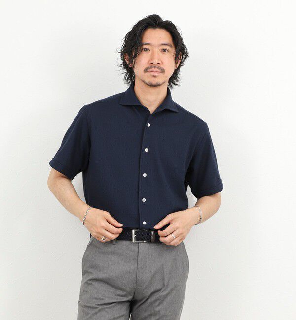 NOLLEY'S goodman「《ビジカジ対応》リンクス イタリアンカラーSS 半袖シャツ26SS」|シャツ・ブラウス|