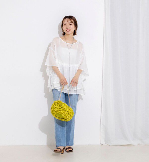 NOLLEY'S「【WEB限定】ダブルギャザーオーバーブラウス」|シャツ・ブラウス|