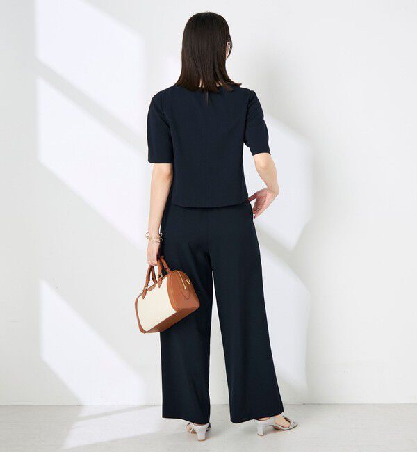 NOLLEY'S「《セットアップ対応》ウォッシャブル麻調ワイドパンツ」|その他|