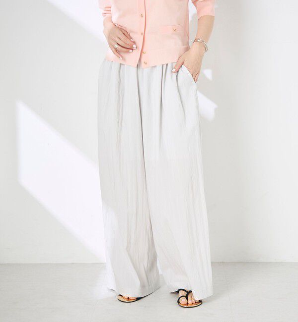 NOLLEY'S「【WEB＆一部店舗限定サイズ】ウォッシャブルソフトタイプライタータックギャザーワイドパンツ」|その他|