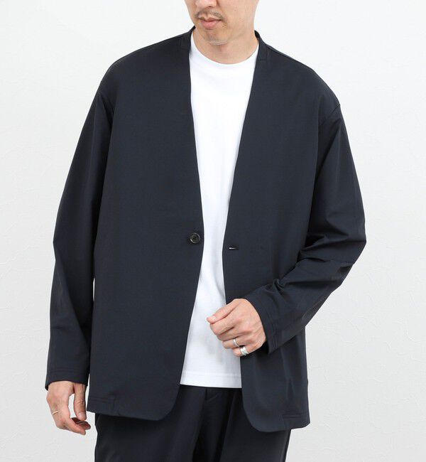 NOLLEY'S goodman「《ビジカジ/セットアップ対応》Vertical 冷感トリコットカーディガン 26SS」|カーディガン|ネイビー