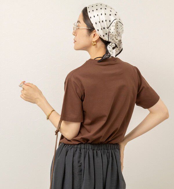 MAQWEL「【MAQWEL/マクウェル】ウォッシャブルコンパクトコーマＴシャツ」|Tシャツ・カットソー|