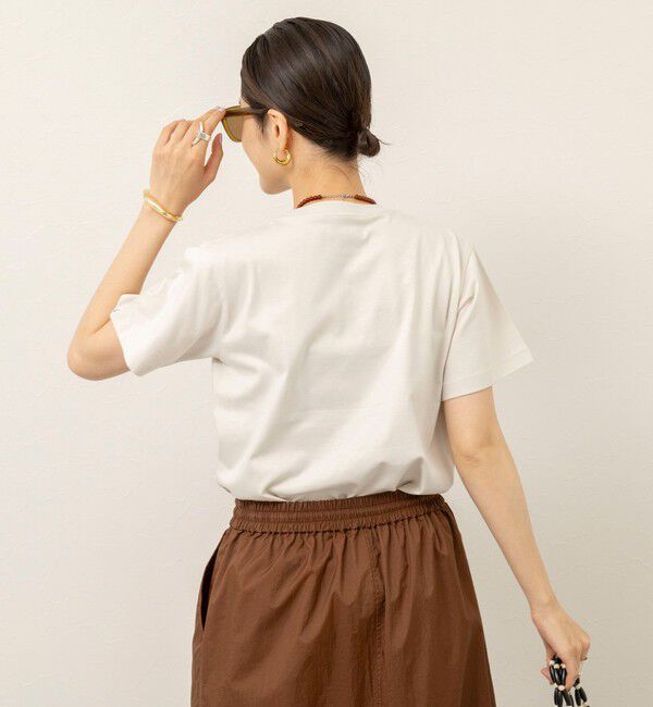 MAQWEL「【MAQWEL/マクウェル】ウォッシャブルコンパクトコーマＴシャツ」|Tシャツ・カットソー|