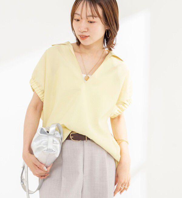 NOLLEY'S「【BECシリーズ】ウォッシャブルオーガンジースキッパーシャツ」|シャツ・ブラウス|