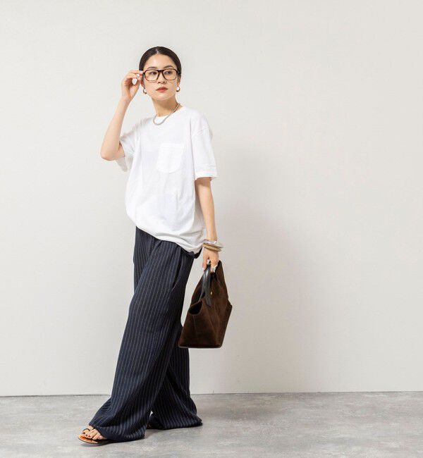 Rie Miller「BELOVED MYLITTLE ガーメントダイポケＴシャツ」|Tシャツ・カットソー|