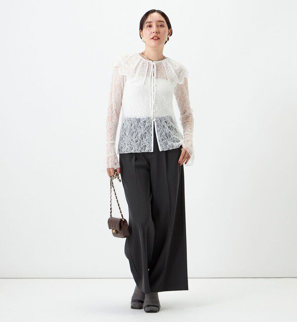 NOLLEY'S sophi「ウォッシャブル強撚ツイルワイドパンツ」|その他|