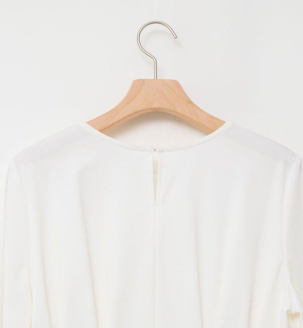 NOLLEY'S「《接触冷感/UVカット》ウォッシャブルハイスペックジャージペプラムプルオーバー」|Tシャツ・カットソー|