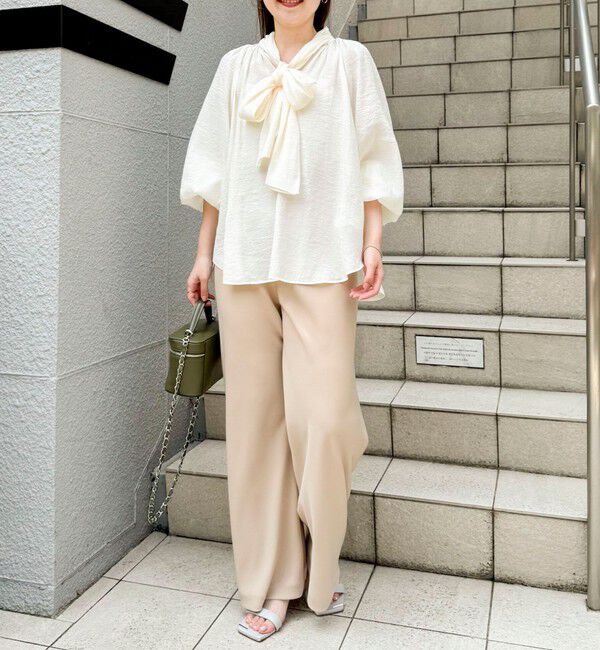 NOLLEY'S sophi「【NOLLEY&rsquo;S mgr.松葉別注・一部WEB限定色】《セットアップ》ツイルバイヤス洗練美脚パンツ」|その他|