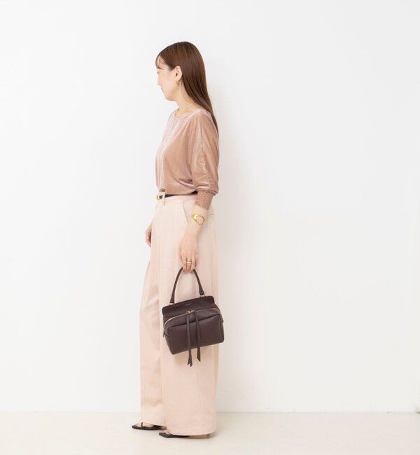NOLLEY'S sophi「【BECシリーズ】ウォッシャブルベロアドルマン2WAYプルオーバー」|Tシャツ・カットソー|