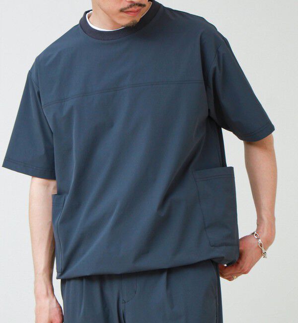 GLOSTER「【接触冷感/セットアップ着用可能】SoftCool サイドポケットTシャツ」|Tシャツ・カットソー|