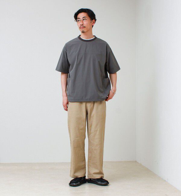 GLOSTER「【接触冷感/セットアップ着用可能】SoftCool サイドポケットTシャツ」|Tシャツ・カットソー|