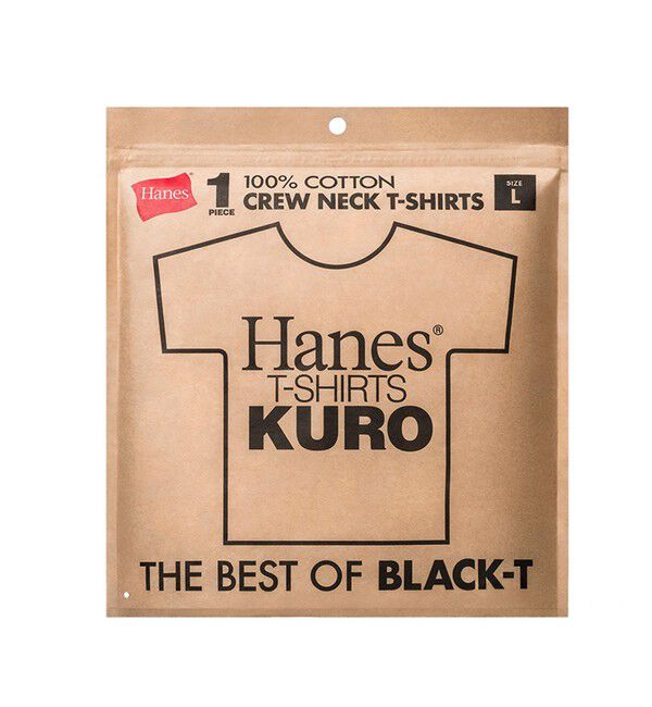 GLOSTER「1P Hanes KURO クルーネックTシャツ」|Tシャツ・カットソー|ブラック