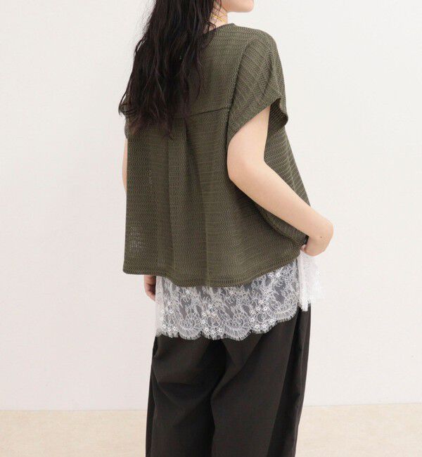 fredy emue「メッシュフレンチプルオーバーカットソー」|Tシャツ・カットソー|