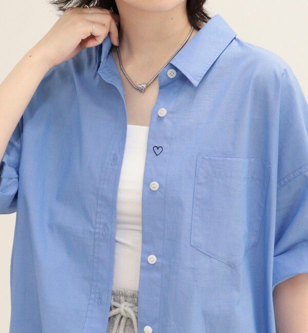 fredy emue「【人気につき半袖Ver.で再登場】汗染み軽減加工COTTON半袖シャツブルゾン」|シャツ・ブラウス|