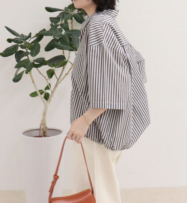 fredy emue「【人気につき半袖Ver.で再登場】汗染み軽減加工COTTON半袖シャツブルゾン」|シャツ・ブラウス|