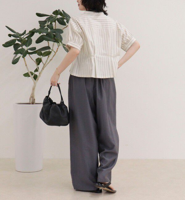 fredy emue「フリルタック前開きブラウス」|シャツ・ブラウス|