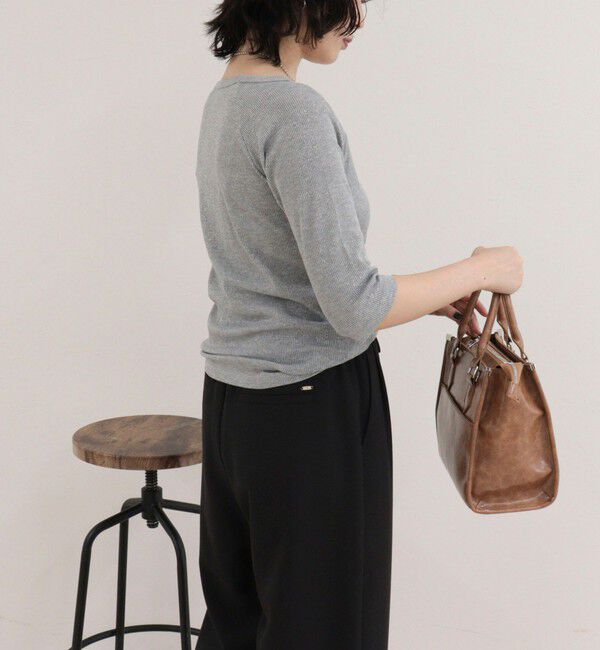 fredy emue「ラメテレコボートネックカットソー」|Tシャツ・カットソー|