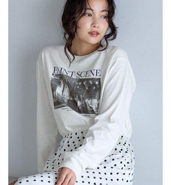 VIS「ロゴ＆フォトアソートロングTシャツ」|Tシャツ・カットソー|