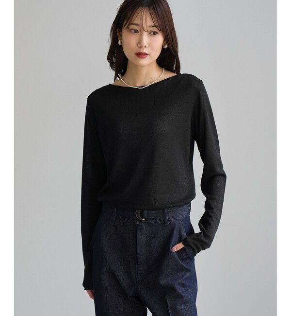 Rope&rsquo;Picnic「ラメシアーリブトップス」|Tシャツ・カットソー|