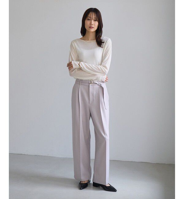 Rope&rsquo;Picnic「ラメシアーリブトップス」|Tシャツ・カットソー|