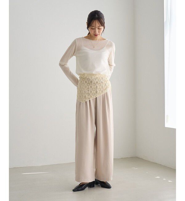 Rope&rsquo;Picnic「ラメシアーリブトップス」|Tシャツ・カットソー|