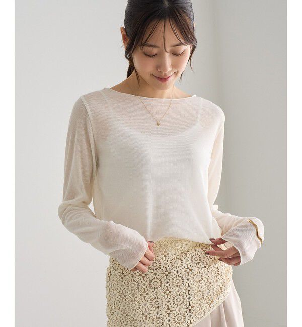 Rope&rsquo;Picnic「ラメシアーリブトップス」|Tシャツ・カットソー|