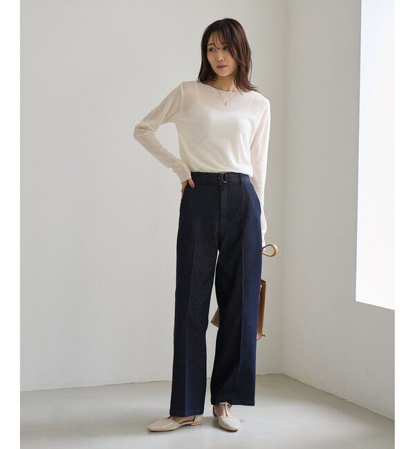 Rope&rsquo;Picnic「ラメシアーリブトップス」|Tシャツ・カットソー|