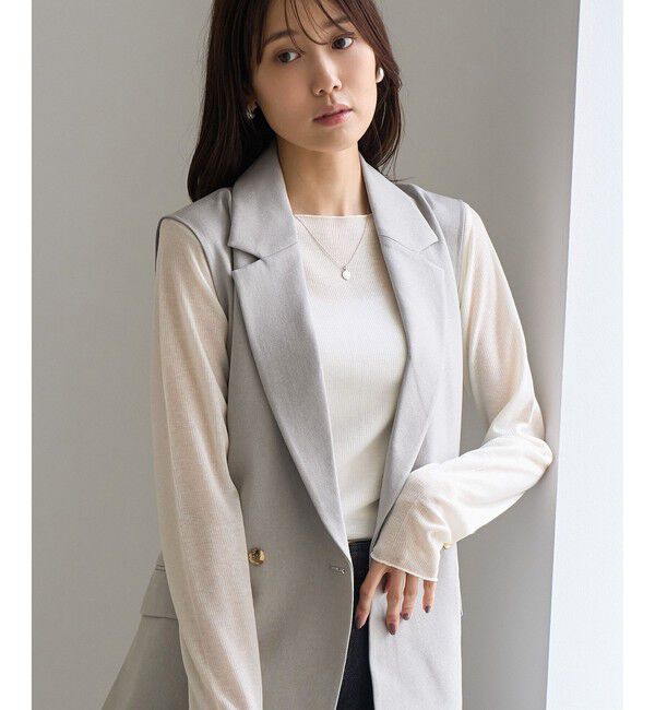 Rope&rsquo;Picnic「ラメシアーリブトップス」|Tシャツ・カットソー|
