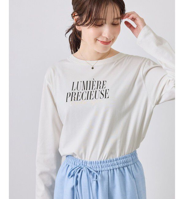 Rope&rsquo;Picnic「アソートプリントロングスリーブTシャツ」|Tシャツ・カットソー|ホワイト(10)