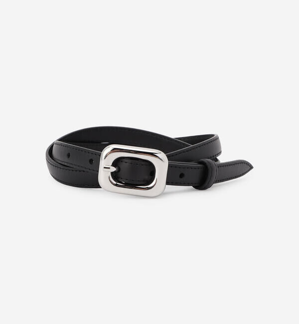  「LEFIJE | レザー ベルト WOMEN」|ベルト|BLACK