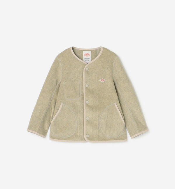 DANTON「DANTON | キッズ フリースカラーレスジャケット」|その他|CREAM