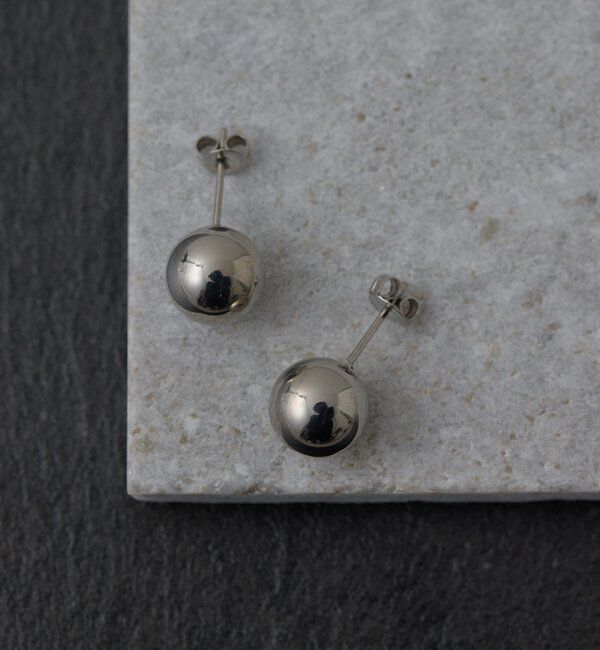  「《ステンレス》Sivelle./ボールピアス」|リング|シルバー