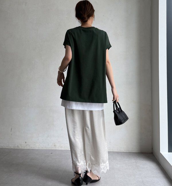  「接触冷感2WAYフロッキーロゴTEE」|Tシャツ・カットソー|